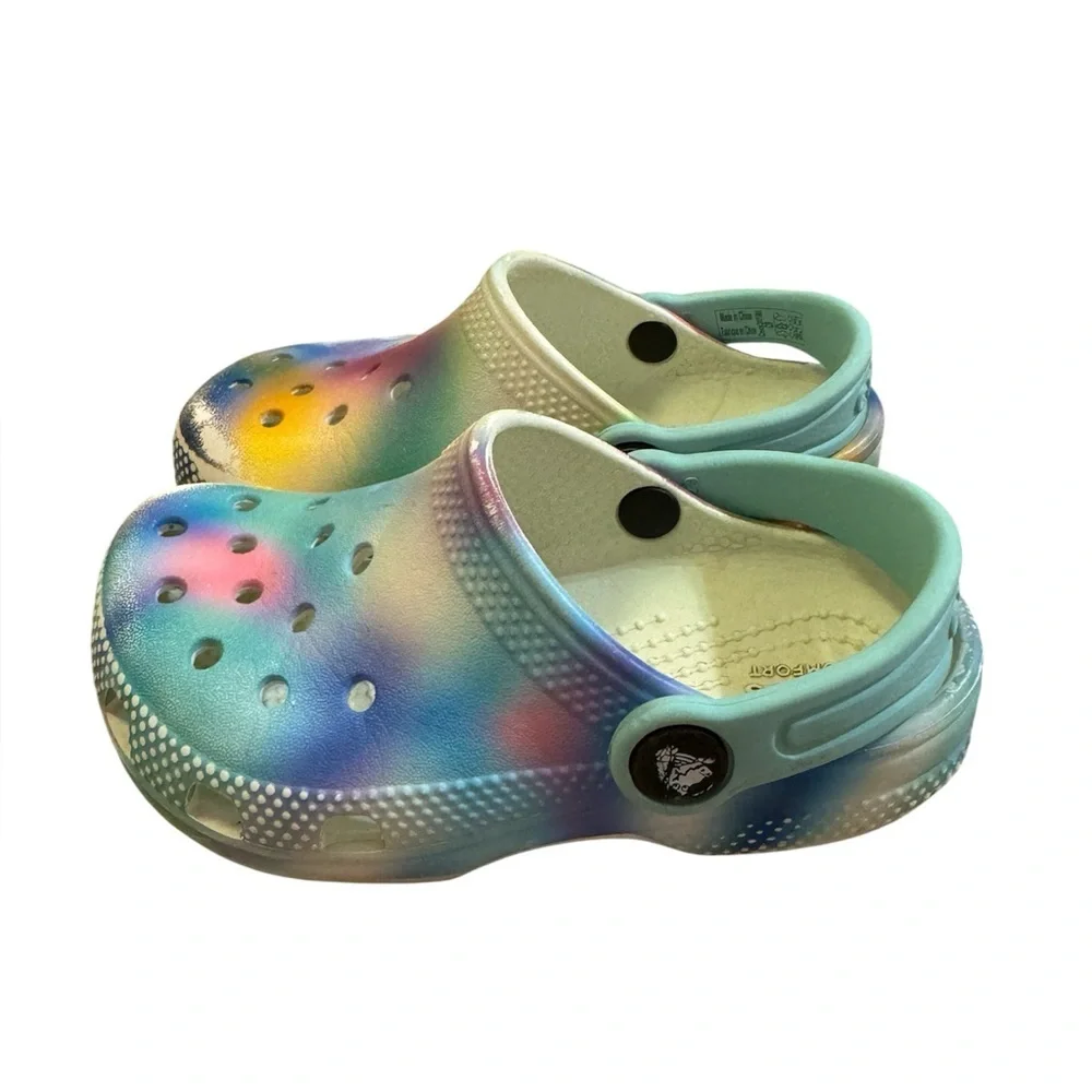 CROCS Kids Water Shoes - Multicolor Fun size 9 - Picture 4 of 7